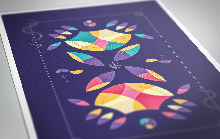 cadre affiche poster crabe graphique zoom