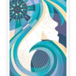 affiche poster vague vent bord de mer