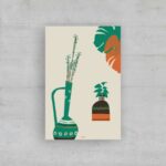 sérigraphie vases vintage retro