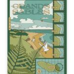 affiche île de Groix les grands sables